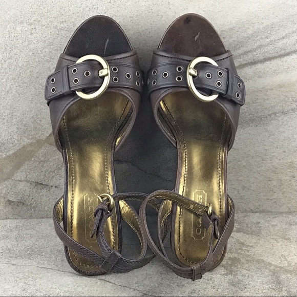 Coach Kendall Suede Wedges - Picture 6 of 8